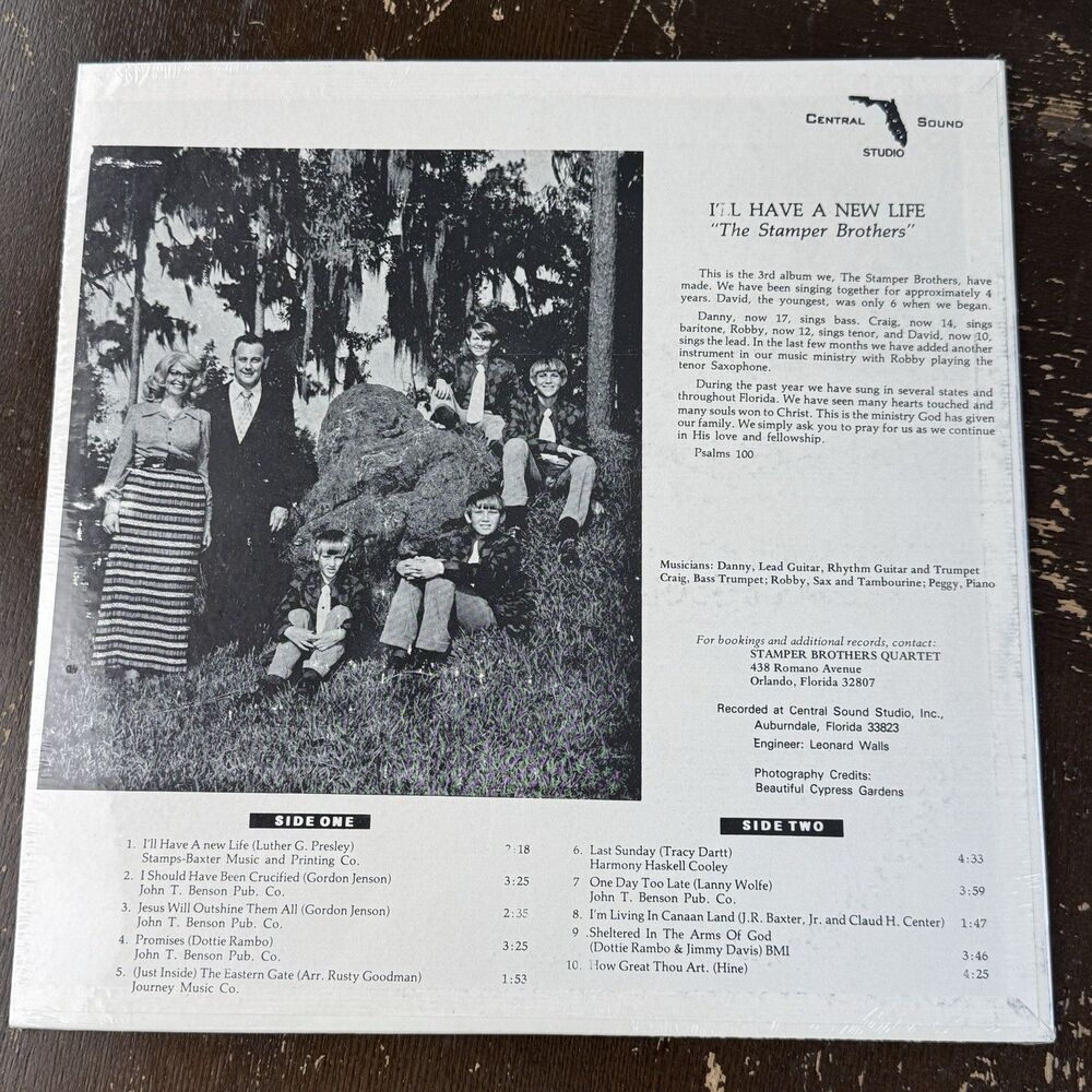 The Stamper Brothers Factory Sealed Vinyl Lp I’ll Have A New Life - Christian - Picture 2 of 2
